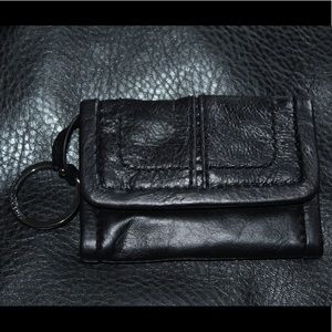 Black Leather Juicy Couture Card Holder & Keychain